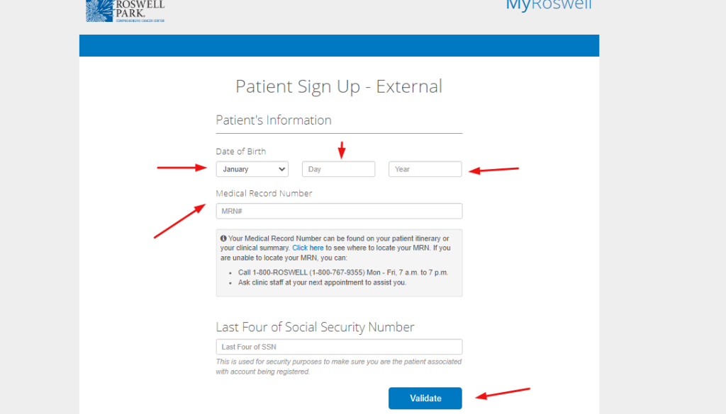 Roswell Patient Portal 